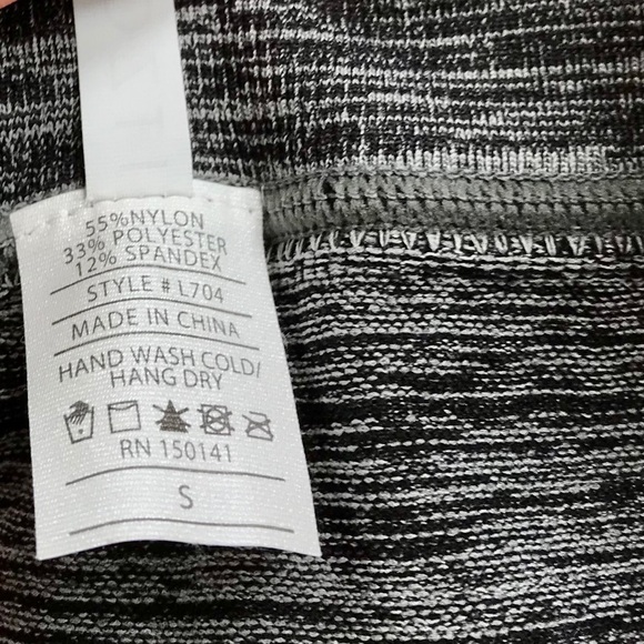 Itzon Gray & Coral Ombré Yoga Leggings Small - Picture 5 of 5